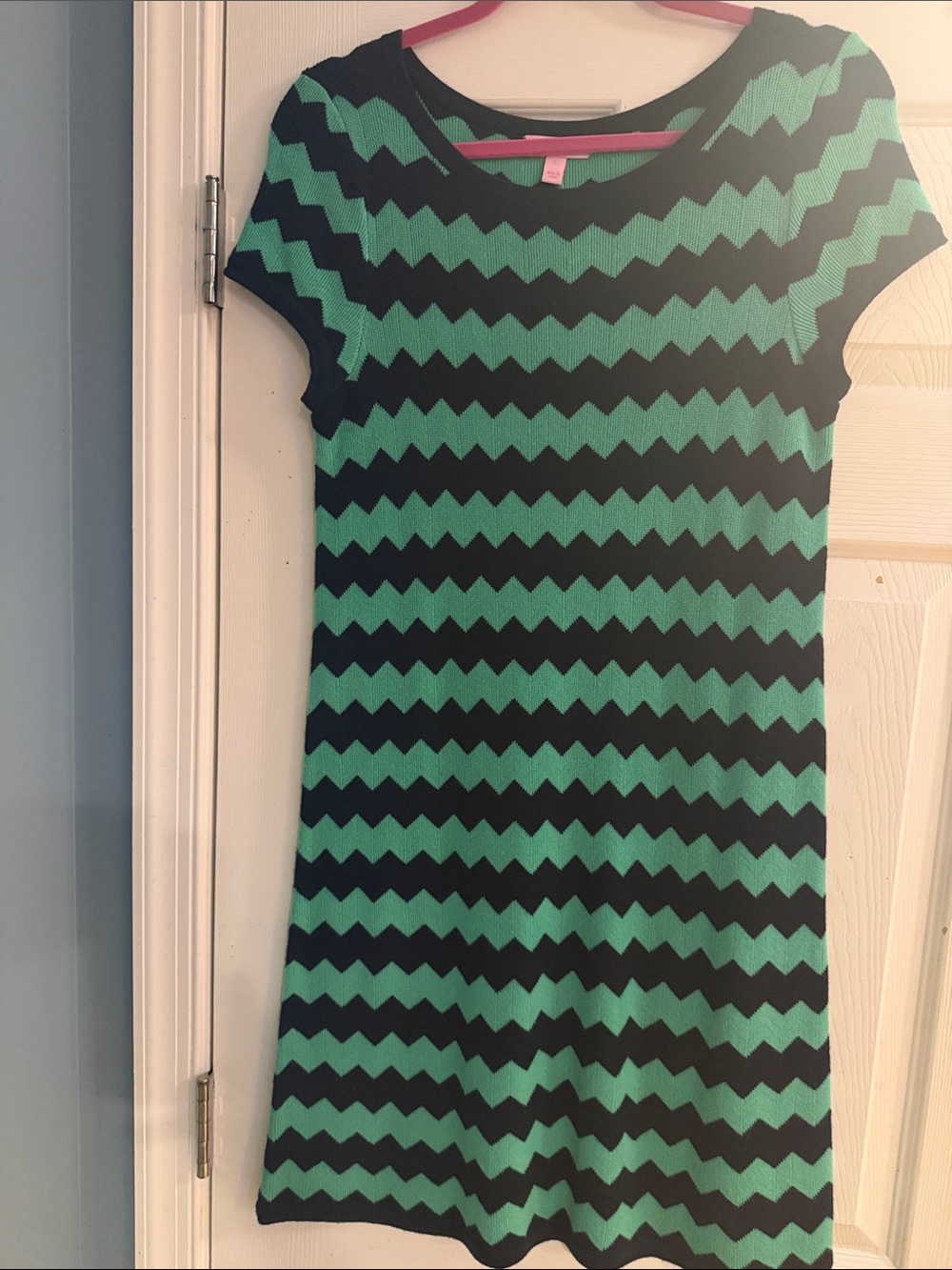 Lilly Pulitzer Blue/Green Shift Dress Size Large NWT